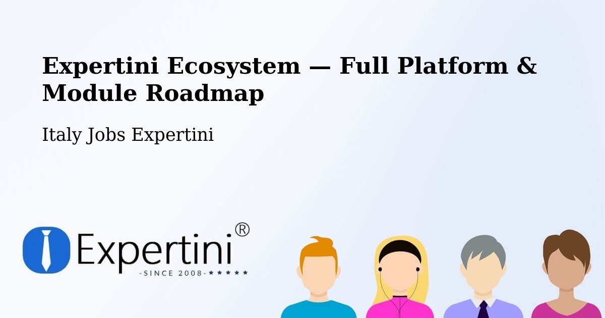 Expertini Ecosystem — Full Platform & Module Roadmap – Pontinvrea