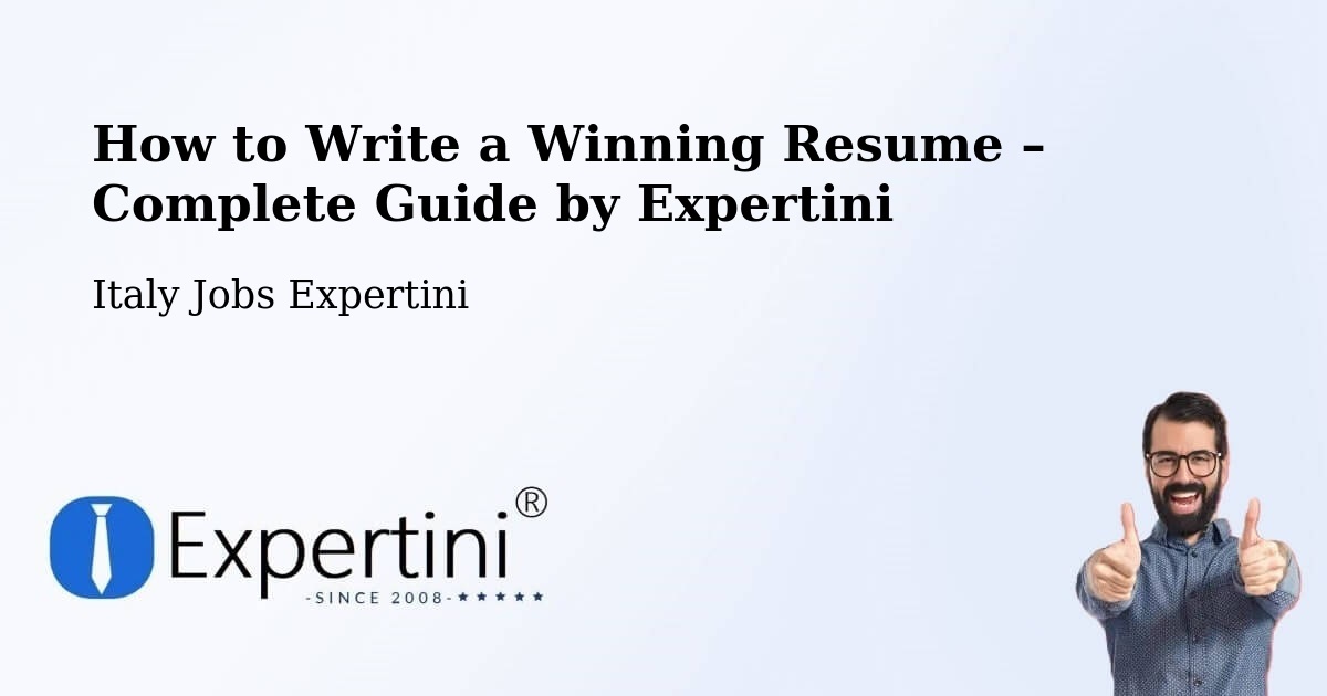 Resume Writing Guide for Job Seekers – Pontinvrea - Pontinvrea, Italy Jobs Expertini